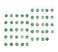OSOLADY 50pcs Number Tags Numbered Storage Tags with Ring Easy to Use Never Drop Words for Sauna Club Luggage Bags