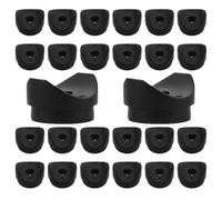 OSOLADY 50pcs Plastic Curved Washers for Walker Repair Parts, Curved Spacers for Mobility Aid, Black, Lightweight, Increase Friction, for Rehabilitation Centers and Home Use