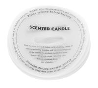 OSOLADY 50pcs White Round Wax Candle Dust Covers for Candle Making Protective Tracing Paper Covers for DIY Cups Easy to Remove Dustproof for Aromatherapy