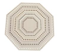 OSOLADY 5pcs Crochet Basket Bottom: Hexagonal Knitting Wooden Base Shaper Pad for DIY Weaving Crafting Basket Shaping Making Supplies 12 Inch