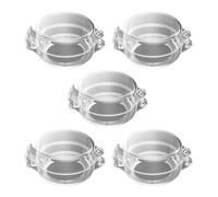 OSOLADY 5pcs Gas Stove Knob Covers Proof Stove Guard Safety Covers for Kitchen Gas Burner Switch Protection White Safety Cooker Knob Protectors