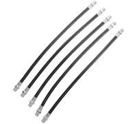 OSOLADY 5pcs Grease Tubes Synthetic Grease Tube Flex Hose Reliable Leakproof Plastic Metal Materials for Automotive Applications Mechanic Use
