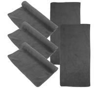 OSOLADY 5pcs Guinea Pig Blanket for Cage Washable Small Animal Sleeping Pad Soft Fleece Pet Bedding Mat 30x60cm Grey Reusable Cage Liners for Rats and Small Pets