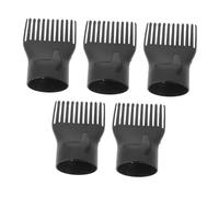 OSOLADY 5pcs Hair Dryer Comb Nozzle Diffuser Attachment Professional Hair Dryer Nozzle Heat Resistant Comb Attachment