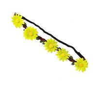 OSOLADY 5pcs Hawaiian Sunflower Hair Wreath Bohemia Style Flower Hair Band Beach Party Accessories Simulate Flower Headpiece