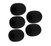 OSOLADY 5pcs High-density Thick Sponge Mic Covers for Ktv Microphones Reusable Handheld Microphone Windscreen Shields for Noise Reduction Splash Protection and Clear Sound Recording