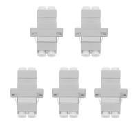 OSOLADY 5pcs Lc to Lc Optical Fiber Adapter with Split Design and Flange Coupler, Plastic Material for Fiber Networks and Data Centers, Enhancing Network Efficiency and Faster Data