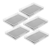 OSOLADY 5pcs Magnetic Makeup Tray Set Empty Eyeshadow Pallets with Lids Magnetic Board for Eyeshadow Blush Contour Storage Suitable for Makeup Artists and Travel