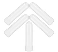 OSOLADY 5pcs Nasal, Snorkel Nose, White Essential Oil Diffuser Aroma Diffuser On The Go Aromatherapy Refillable Tube for Travel, School, Home