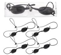 OSOLADY 5pcs Protective Eye Patch Cover for Infrared LED Light Pvc Material and Shading Effect Suitable for Beauty Machine and Skin Care Black Colour Eye Shield