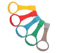 OSOLADY 5pcs Pull Up Rings for Playpen Cribs Soft Safe Stand Up Rings for Walking Practice Easy Tool for Motor Skills Development and Sensory Learning Multi-Color