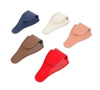 OSOLADY 5pcs Scissor Pouch Cuticle Cutter Bag Compact Pu Leather Case Stylish Design Keep Scissors at Your Side for Grooming Kit Use Random Style