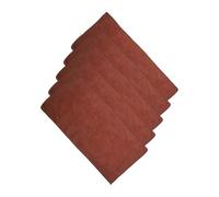 OSOLADY 5pcs Washable Guinea Pig Cage Liners Soft Reusable Small Animal Bedding Mats Warm Sleep Pads for Hamsters and Guinea Pigs Brown