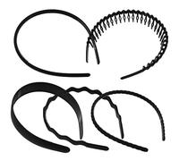 OSOLADY 5Pcs Women Headbands with Teeth Slip Hair Bands for Face Washing Skincare Design for Curly Hair and Various Occasions Fashionable Headband
