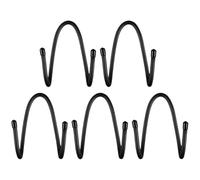 OSOLADY 5pcs Yoga Mat Wall Mounted Storage Rack with Multi-Functional Heavy Duty Plastic Hooks for Gym Mats and Workout Belts, Simple Stylish Design for Home and Studio Organisation