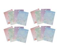OSOLADY 5set Japanese Style Stationery Writing Paper with Blossom Patterns for Letters Notes Crafts Calligraphy Floral Design