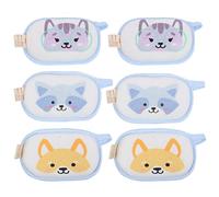 OSOLADY 6Pcs Bath Sponge Cartoon Cotton Absorbent Scrubber for Soft and Durable Bath Sponges for Gentle Exfoliation and Massaging Mixed Patterns for Boys