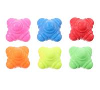 OSOLADY 6pcs Hexagonal Reaction Balls Set 5.5cm - Agility, Speed Hand-eye Coordination Training Balls for Indoor Fitness, Baseball Reflex Exercises