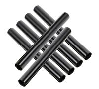 OSOLADY 6Pcs Manicure Pen Caps Black Acrylic Lightproof Nail Art Pen Covers Reusable and Protecting Colors