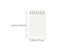 OSOLADY 6pcs Mini Pocket Note Pads with Coil Design and Easy to Turn Pages, White Paper Journal Books for Writing Summaries and Recording Daily, Weekly, Monthly Plans, for Office