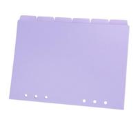 OSOLADY 6Pcs Notebook Dividers PP Material Binder Tabs Daily Use for Organizing Notepad and Book Index with Bright for Home Office School