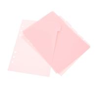 OSOLADY 6pcs Pink A5 Binder Dividers with Tabs, Detachable and Insertable Pp Index Sheets for Documents and Books, Creative and Colored Notebook Dividers for Organising and Revision
