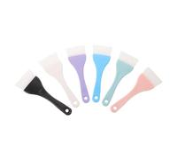 OSOLADY 6pcs Reusable Body Mask Applicator Brush with Extra Wide Head Non-Absorbent Silicone Bristles for Smooth Lotion Mud Mask Essential Oil Application Ergonomic Handle for Spa Salon