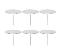 OSOLADY 6pcs Stainless Steel Cake Flower Nails for Cake Baking Decor Tools Easy to Carry and Reusable Decorating Needles and Flower Making