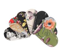 OSOLADY 6Pcs Vintage Heart Leather Bookmarks Retro Handmade Page Corner Protective Covers Elegant Book Accessories for Reading Lovers