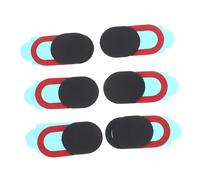 OSOLADY 6PCS Webcam Cover Slider Set Oval Privacy Protection Shutter Sticker for Laptop Tablet and Smartphone Black Durable Easy to Use Compatible with Devices