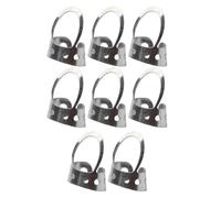 OSOLADY 8 Pcs Thumb Plectrum Metal Guitar Pick Adjustable Stainless Steel Comfortable to Wear Sturdy Banjo Picks for Stringed Instruments Playing