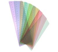 OSOLADY 8 Pieces Colored Reading Guide Strips with Lines Overlay Bookmarks for Reading Tracking, Practical Highlight Bookmarks for Students and Teachers, Large Size Page Markers for Books