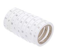 OSOLADY 8 Rolls Woven Garment Size Tags Clothes Size Tags Practical Classification Functions Can Be Ironed Business Clothing Retailers Coats Pants