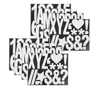 OSOLADY 8 Sheets White Pvc Trash Bin Number Stickers with Peel and Stick Letters for Trash Cans and Other Items, Easy Application and Aesthetic Appeal, Unique Stylish Design for Home