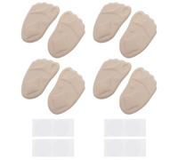 OSOLADY 8pcs Front Half Shoe Cushions for Women and Men, Sponge Foot Cushions with Breathable Mesh Cloth and Double Sided Adhesive Tape, Relieves Discomfort and Pressure, Invisible Insoles