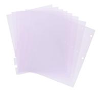 OSOLADY 8pcs Frosted Pink A4 Punched Binder Dividers with Tabs, Notepad Loose-Leaf Page Markers, Replacement Index Dividers for Ring Binder and Notebook Organizing