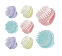 OSOLADY 8pcs Manicure Cleaning Brush, Soft Bristle Plastic Nail Brushes for Salon and DIY Nail Art, Small Handheld Cleaning Tool for Grooming Accessories