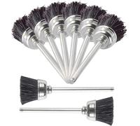 OSOLADY 8pcs Nail Drill Bit Cleaner Brush Set for DIY Nail Art Home Use and Metal Bristle Wire Cleaning Brushes Designed for Easy Access into Narrow Holes to Maintain Tool Performance