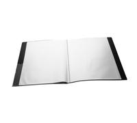 OSOLADY A4 Size Music Folder with 40 Black Pages Sheet Music Binder Folder for Piano and Staff Paper for Office and Performance Use