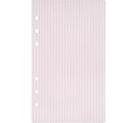 OSOLADY A6 Binder Cover: 6-Ring Acrylic Notebook Cover - Clear Planner Budget Binder Loose Leaf Folders Refillable Shell for Student Travel Office Supplies Pink