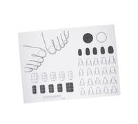 OSOLADY Acrylic Nail Training Mat Portable Silicone Sheet for DIY Application Practice Half Transparent Design for Nail Art Skills Development and Consistency