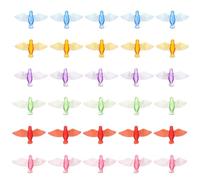 OSOLADY Acrylic Wind Chime Replacement Pendants 30pcs Dove Shaped DIY Charms for Parties and Craft Making