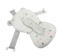 OSOLADY Adjustable Floating Bath Mat Newborn Bathtub Sling Cushion Bath Support Pad Soft Non-Slip Green Star Design for Safe Comfortable Bathing