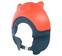 OSOLADY Adjustable Shampoo Hat Shower Cap with Back-Flow Prevention Soft Lightweight Hair Washing Protector for Comfortable Fit with Secure Strap in Red and Blue