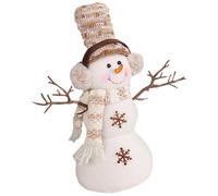 OSOLADY Adorable Christmas Snowman Doll with Pointed Hat, Multi-functional Ornament Made of Cotton Cloth, Comfortable and Creative Design for Xmas Tabletop Decoration and Gift for Family
