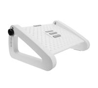 OSOLADY Anti-Slip Footstool Small Step Stool Plastic Footrest Under Desk Non-Slip Stool Adjustable Foot Rest with Strong Load-Bearing White for Office Sitting