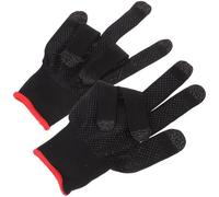 OSOLADY Anti-Sweat Breathable Finger Gaming Gloves for Touchscreen Mobile Games, Half-Finger Silicone Grip Gloves, 1 Pair for Enhanced Game Control