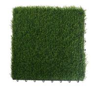 OSOLADY Artificial Grass Turf Tiles for Patio and Yard, Realistic Shape Plastic Lawn Repair Solution with Easy Cleaning and Natural Lawns Look, Convenient Fake Grass
