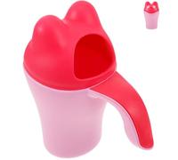 OSOLADY Baby Shampoo Cup Bath Rinse Cup for Infants Soft Spout Hair Washing Jug with Handle Easy to Grip for Baby Bath Time