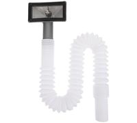 OSOLADY Bathroom Sink Drain Pipe Flexible Expandable Hose with Square Interface - Plastic Backflow-Preventing Overflow Drainage System Parts for Kitchen Basin